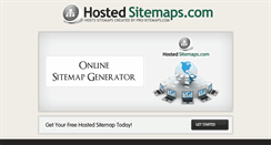 Desktop Screenshot of hostedsitemaps.com