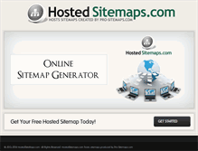 Tablet Screenshot of hostedsitemaps.com